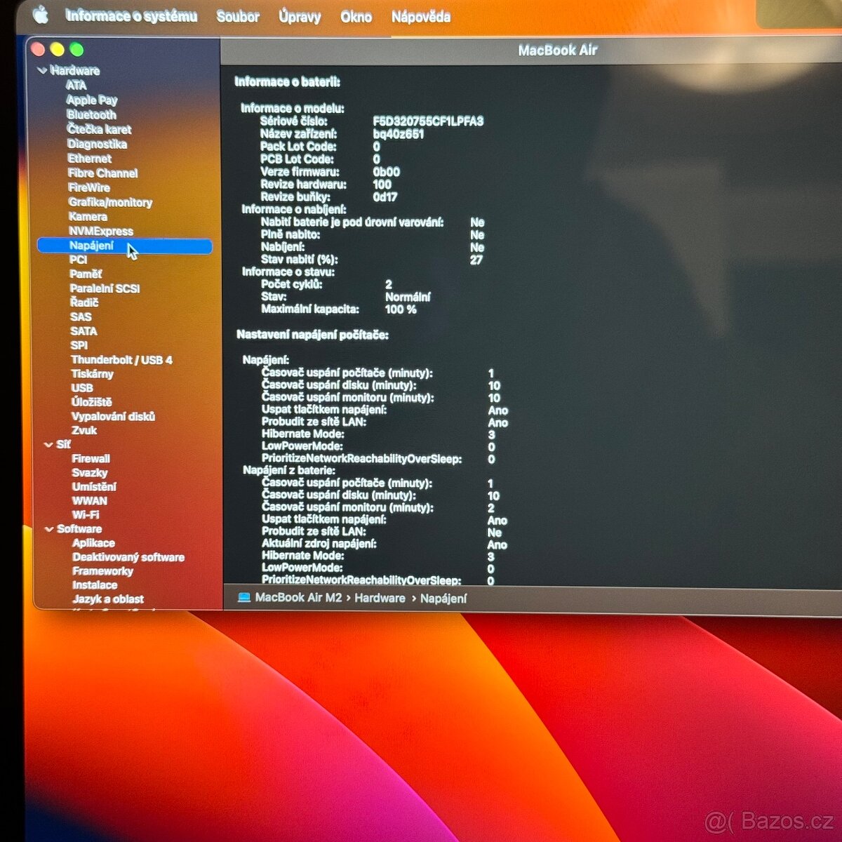 NOVÝ MACBOOK AIR 15” M2/256GB/8GB/BATERIE 100% - 3