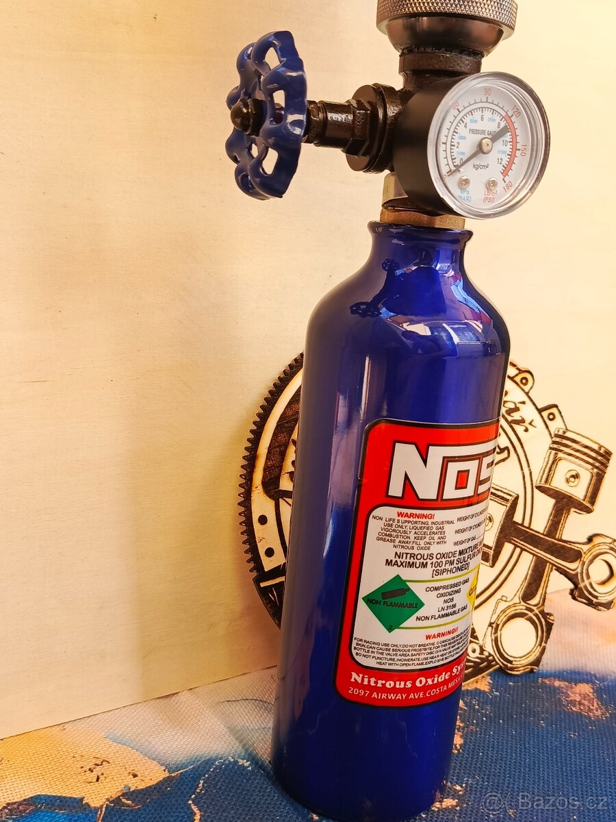 Stojací lampa z bomby NitrOS - Autonábytek Kovář - 3