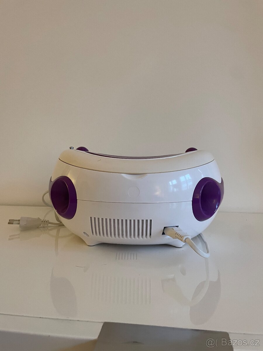 Funkční fialové rádio s CD přehrávačem - 3