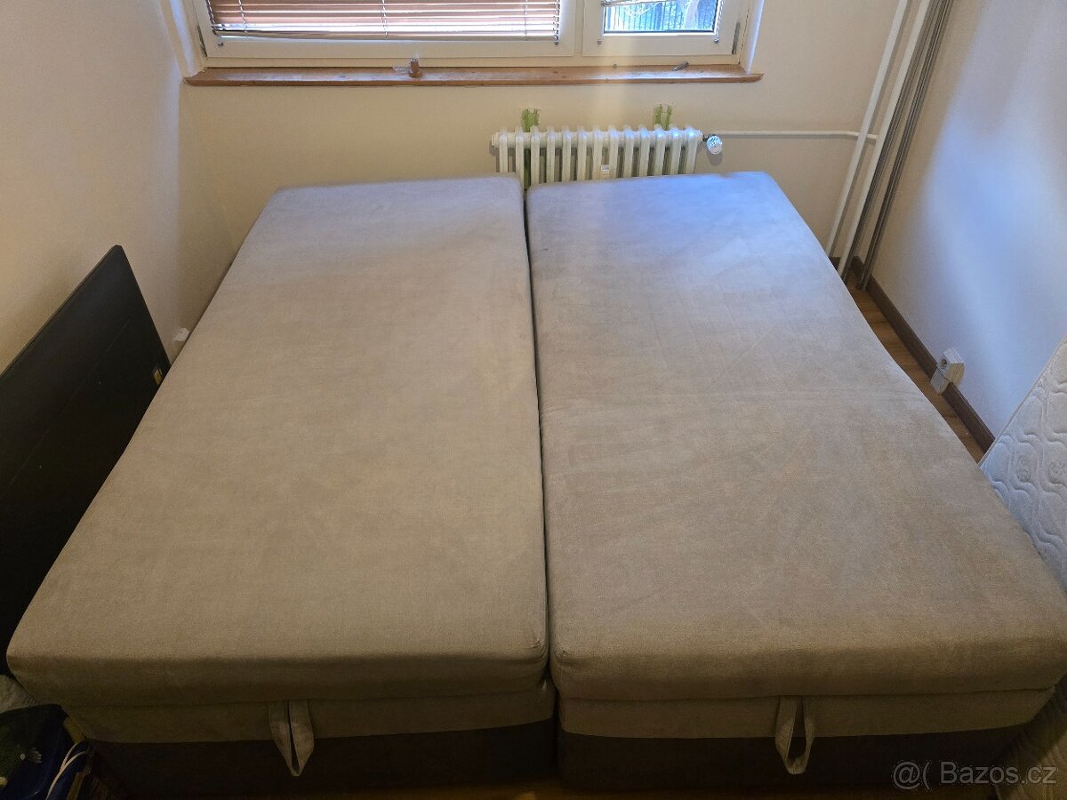 Válenda CENTRUM 90×200 šedý potah - 3