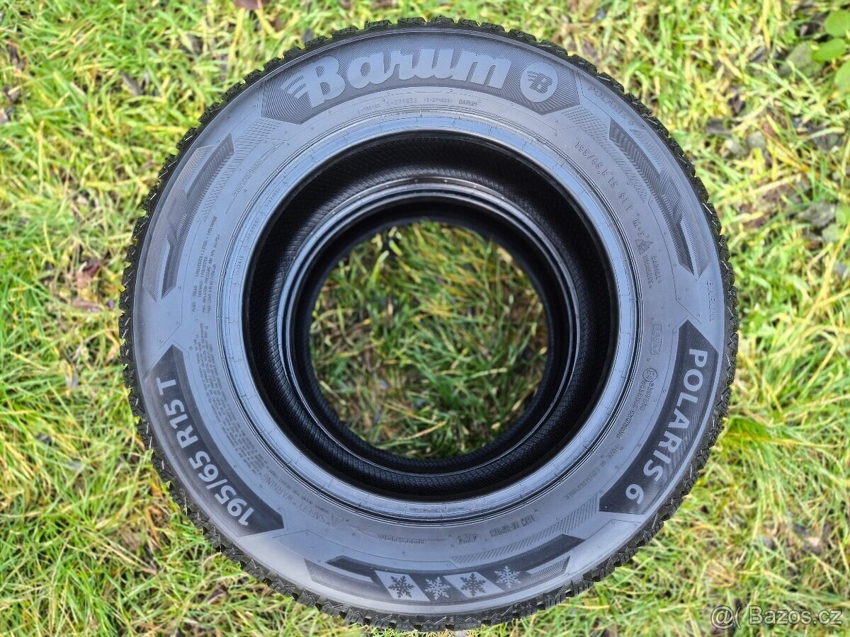 2x Zimní pneu Barum Polaris 6 - 195/65 R15 - 90% - 3