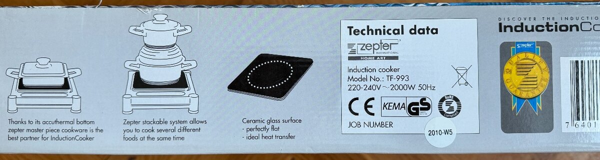 indukční vařič TF-993 - 3