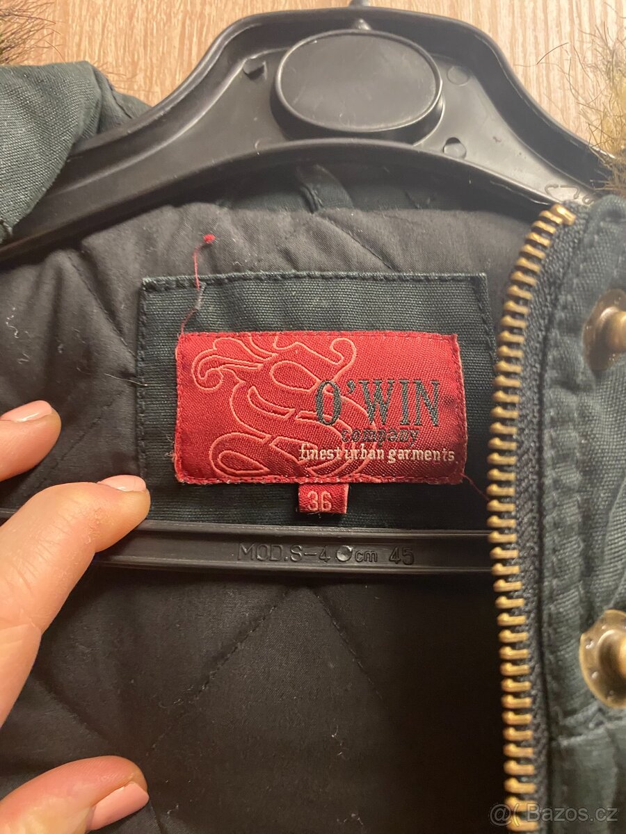 Černý kabát dívčí dámský zimní - 3