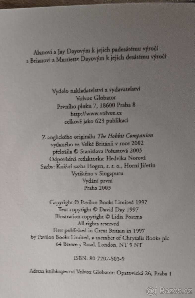 David Day Svět Hobitů - 3