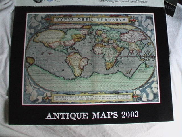 Nástěnné kalendáře staré antické mapy - pro sběratele 3ks - 3