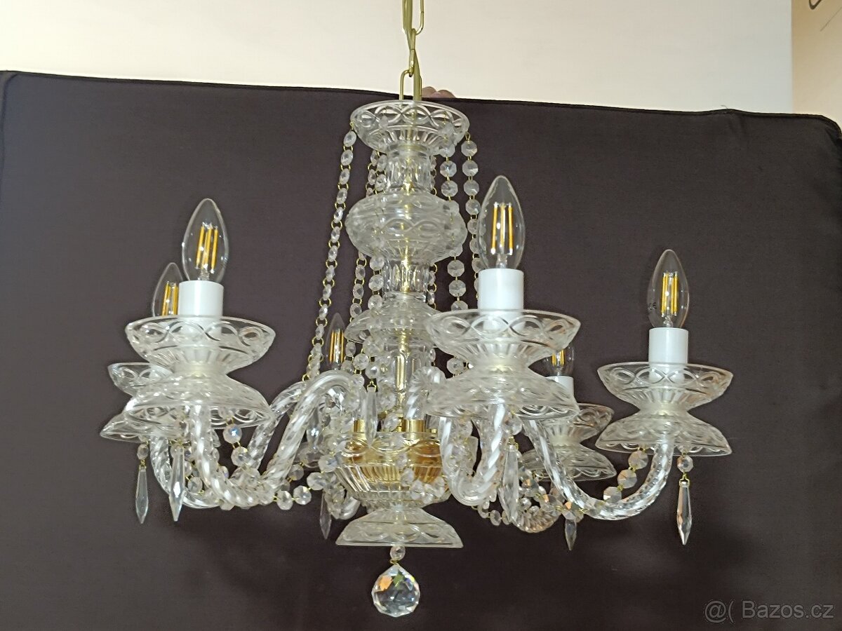 Nový nerozbalený křišťálový lustr 6 ramenný typ 1000-6-S - 3