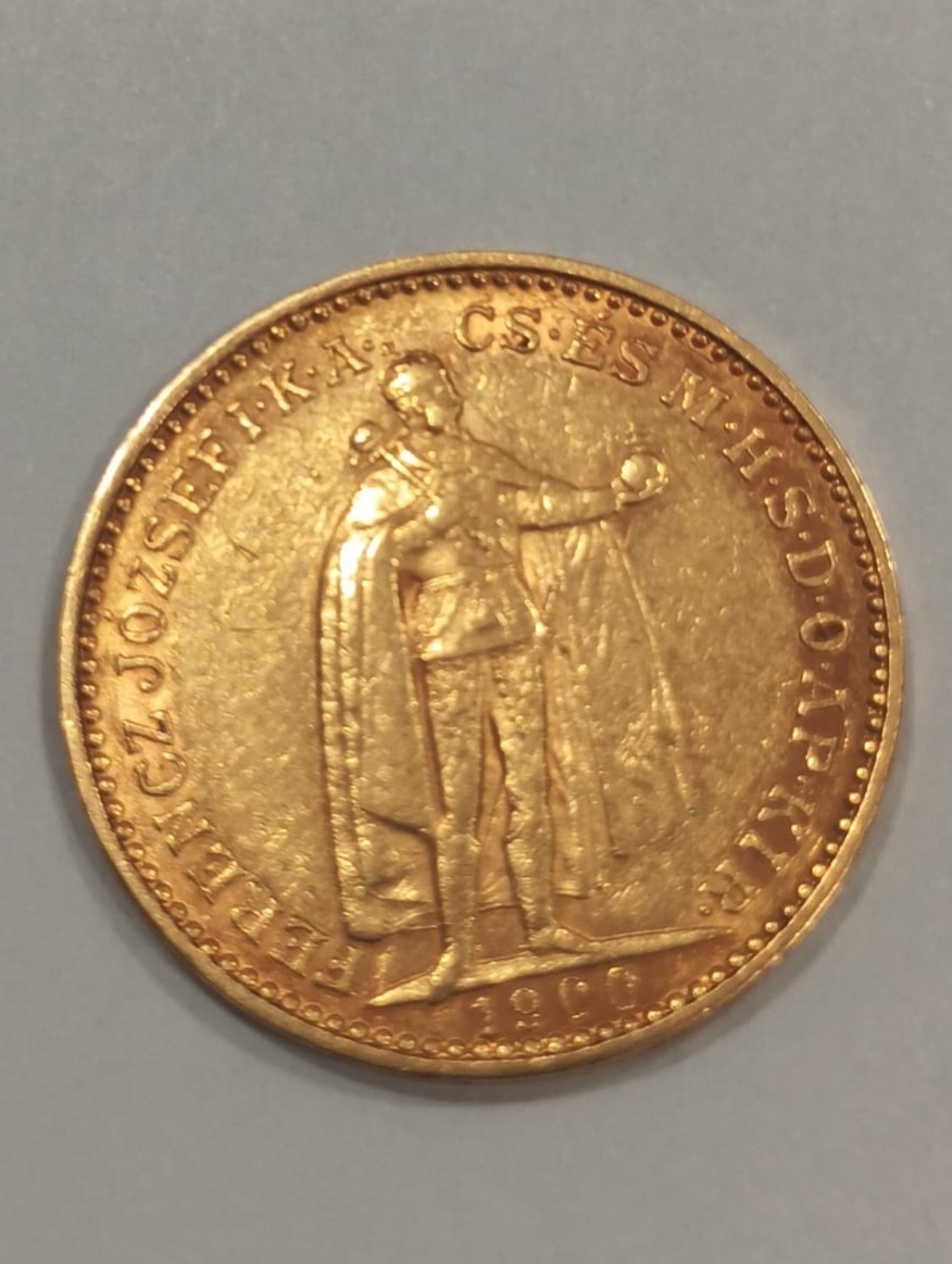 ZLATÁ MINCE UHERSKÁ 20 KORUN r.1900 - 3