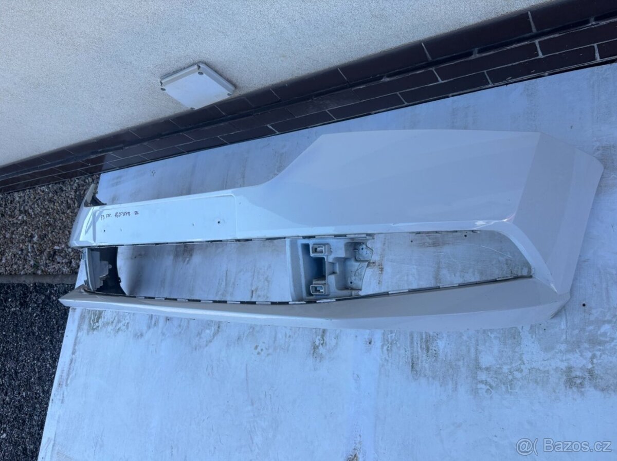 Přední nárazník Škoda Fabia 3 facelift bílá. - 3