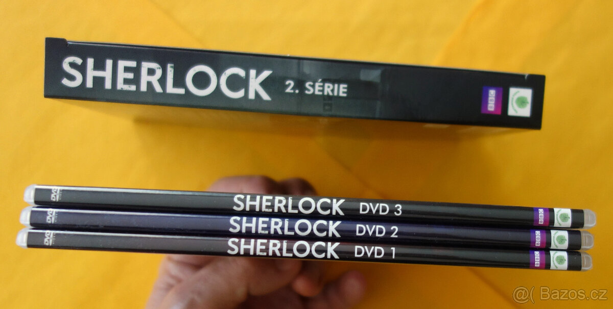 3 DVDset: Sherlock /2. série 2011/NEPOUŽITÉ,NEHRANÉ 100%stav - 3