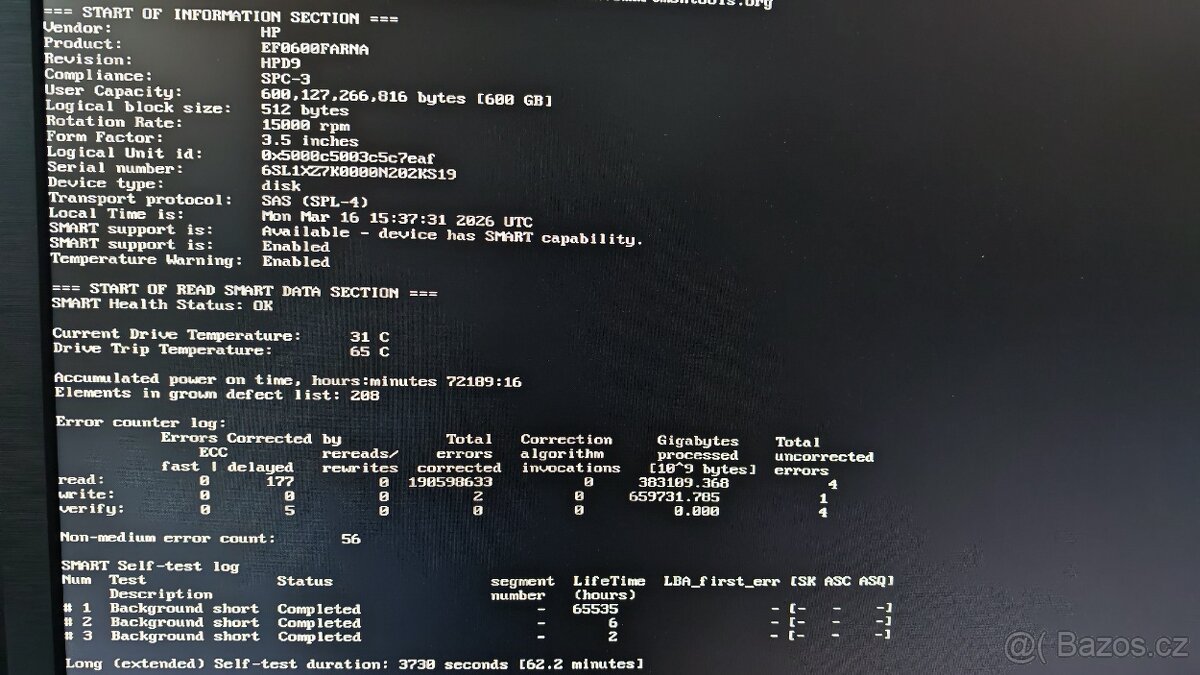 Enterprise DELL/HP/Seagate 15k SAS 800GB 3.5" - 3