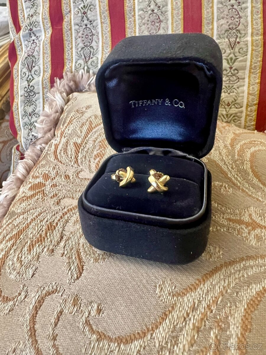 Tiffany&Co zlaté náušnice 750 - 3