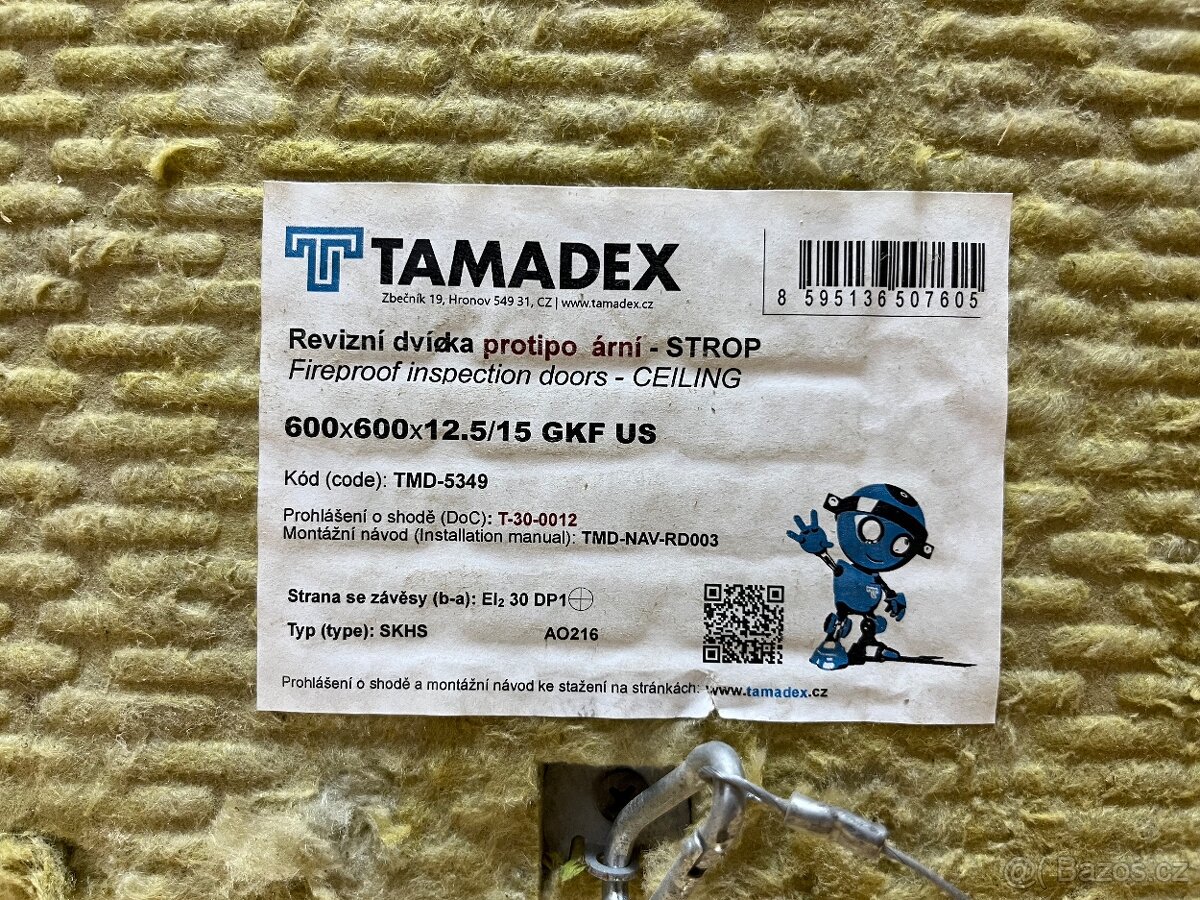 Revizní dvířka protipožární - TAMADEX - 3