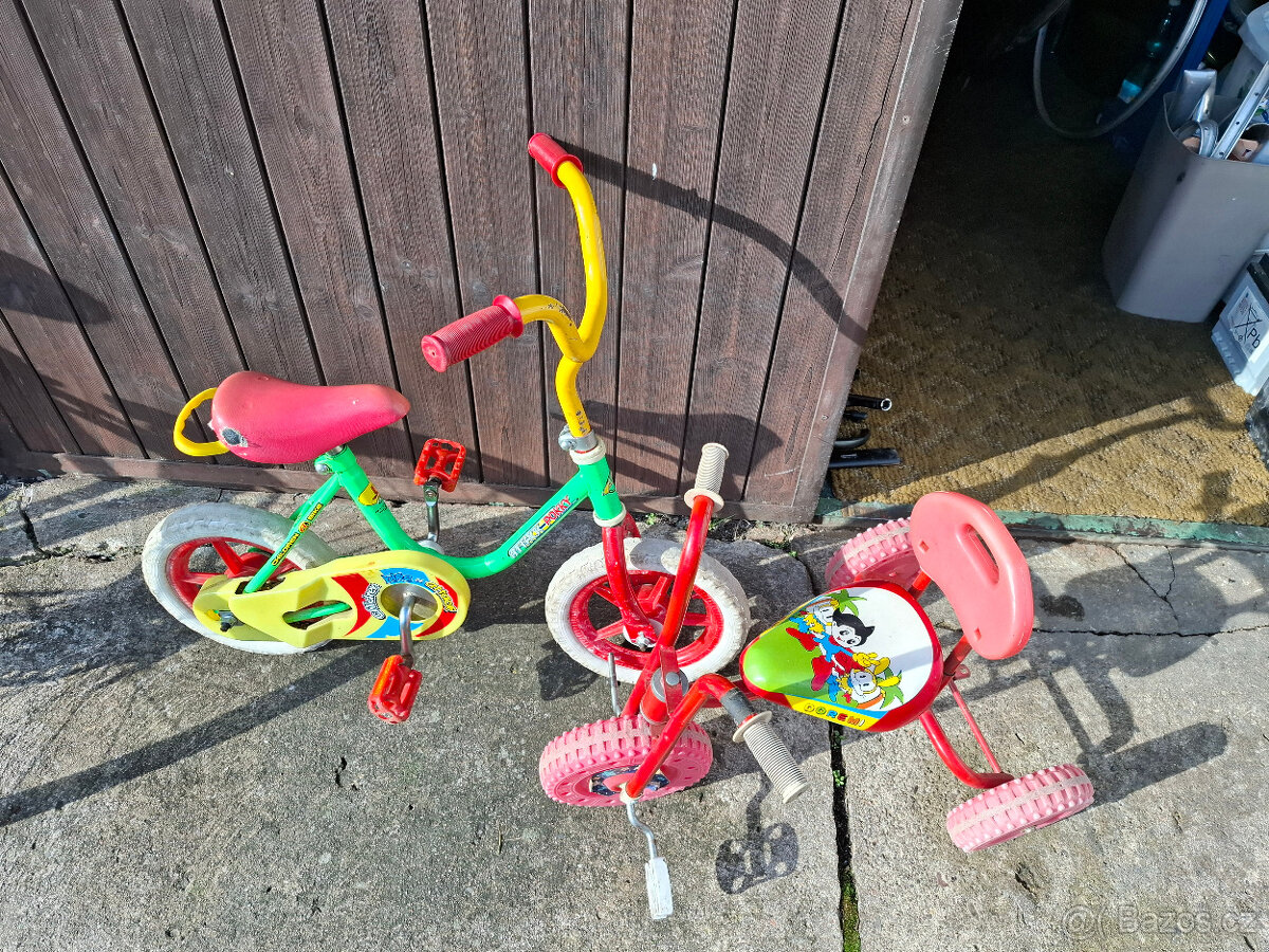 Prodám starší dětské kolo,tříkolku - 3