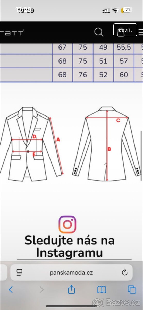 Hugo Boss – pánské společenské sako, vel. 50 (40R) - 3