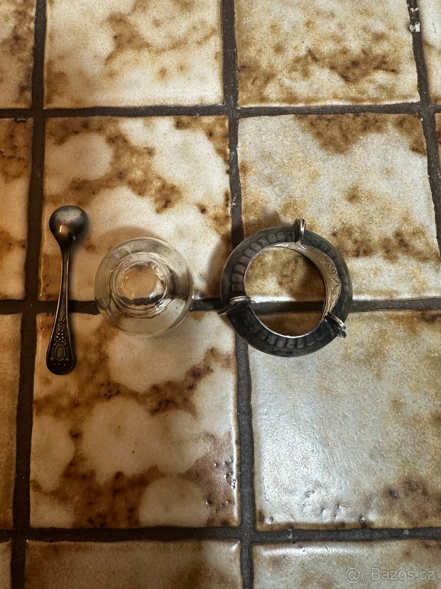 Starožitný Soliér (Nádoba na sůl, hořčici či koření) - 3