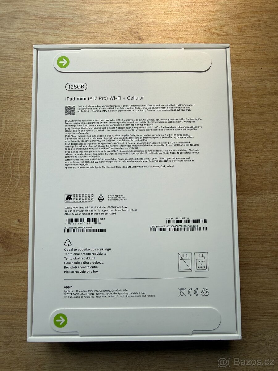 NOVÝ iPad Mini 7th Gen Wi-Fi + Cellular - 3