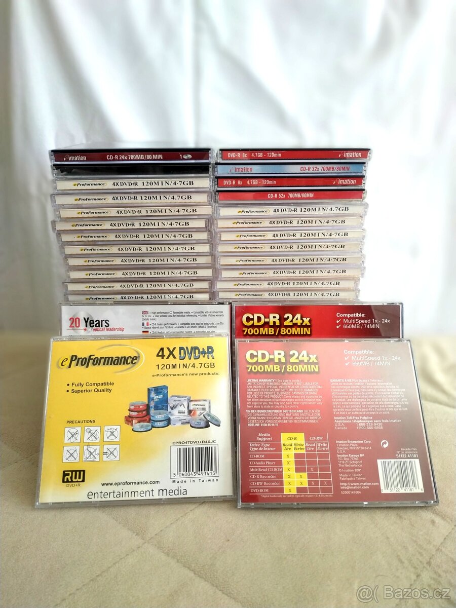 100x obaly 10,4 mm pro CD, DVD, Blu-ray - 3