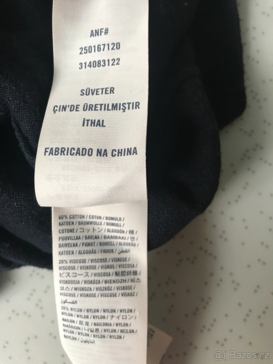 Tmavěmodrý svetr Abercrombie, vel. M (12 let) - 3