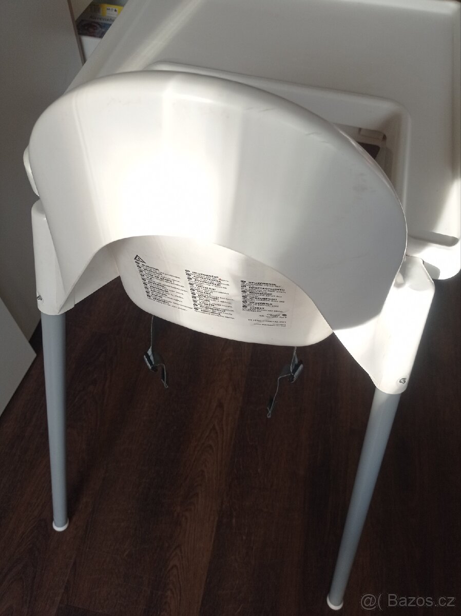 Dětská židlička IKEA Antilop bílá - 3