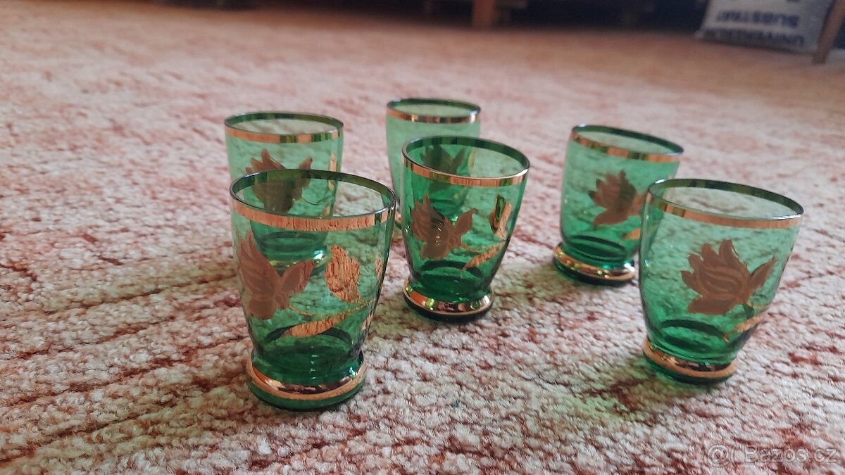 sada 6 sklenic - štamprle - 3