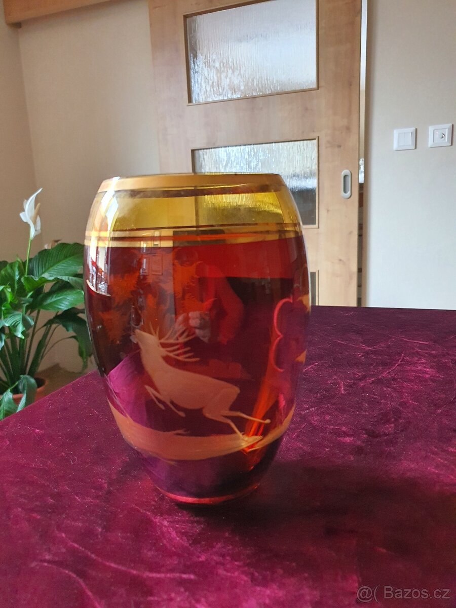 Velká skleněná váza Egermann - 3