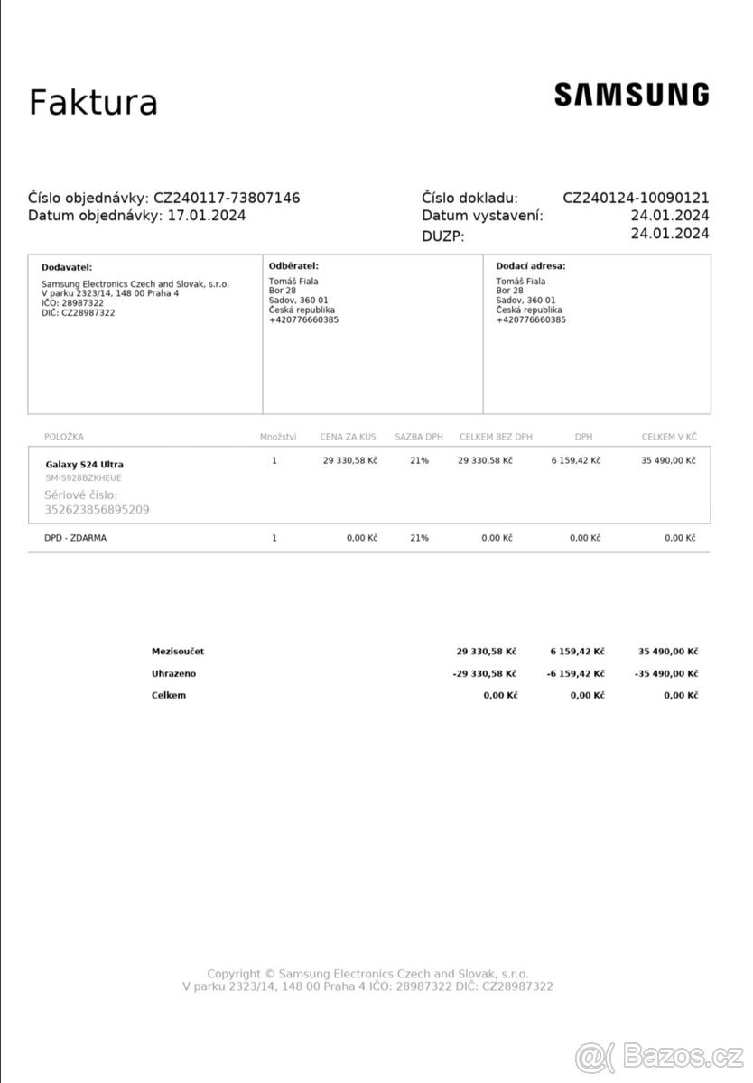 Samsung Galaxy S24 Ultra černý - 3