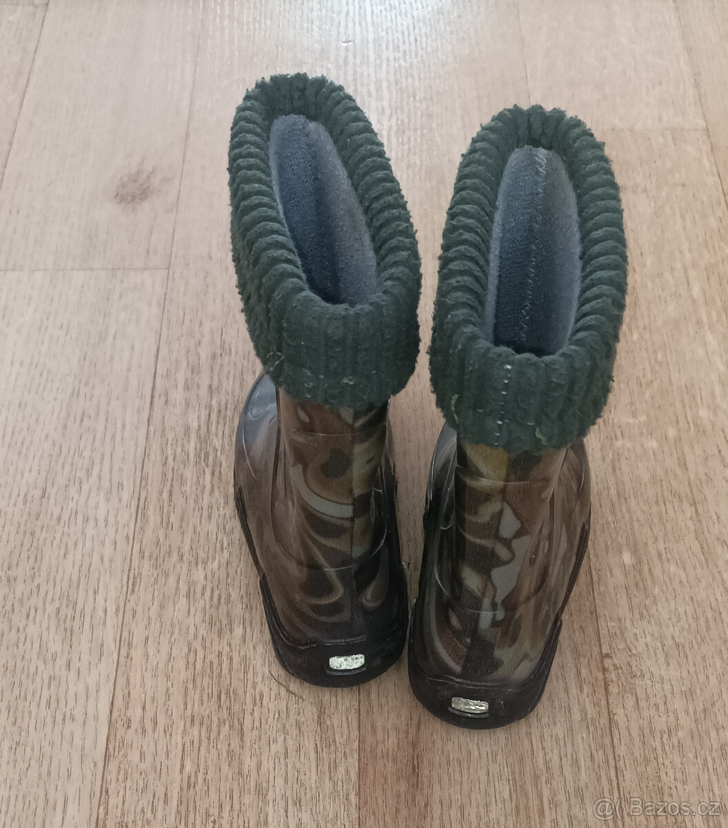 Dětské maskáčové holínky , zateplené - 3