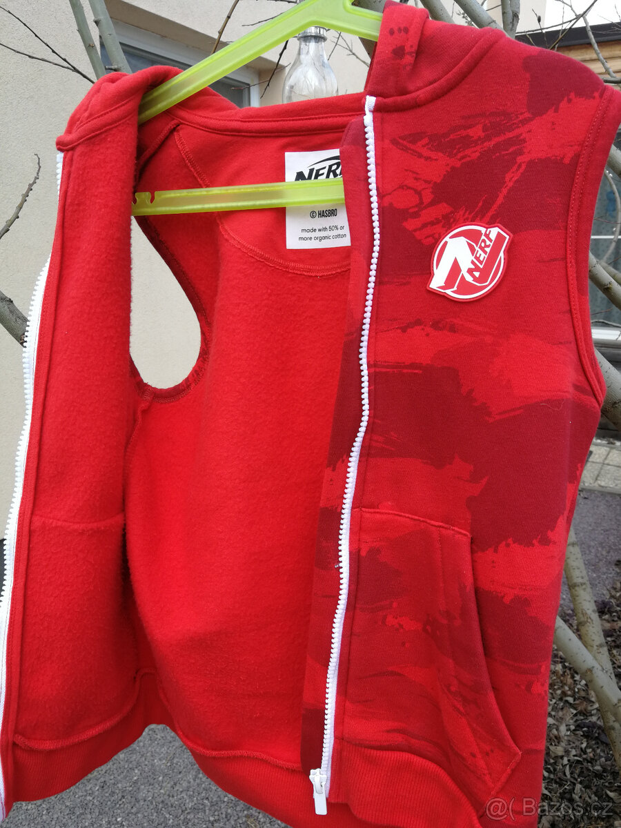 Chlapecká Vesta s kapucí Nerf vel.122 - 3