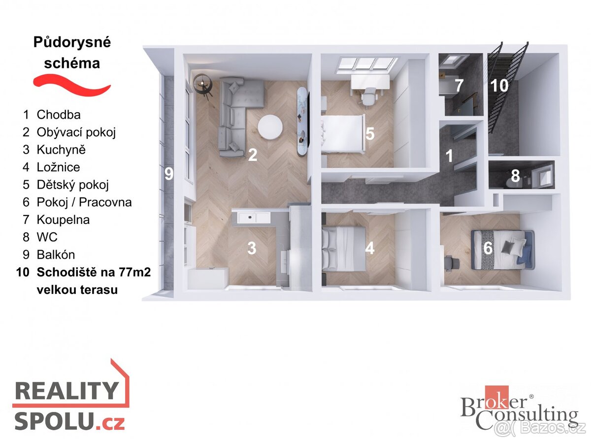 Prodej, byty/4+1, 91 m2, Dlouhá 175/71, 46601 Jablonec nad N - 3