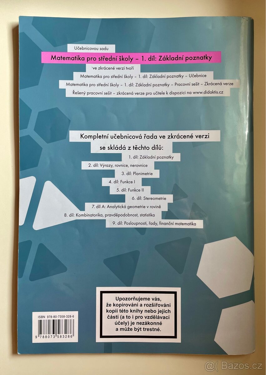 Matematika pro SŠ - zkrácená verze (1., 4. díl) - 3