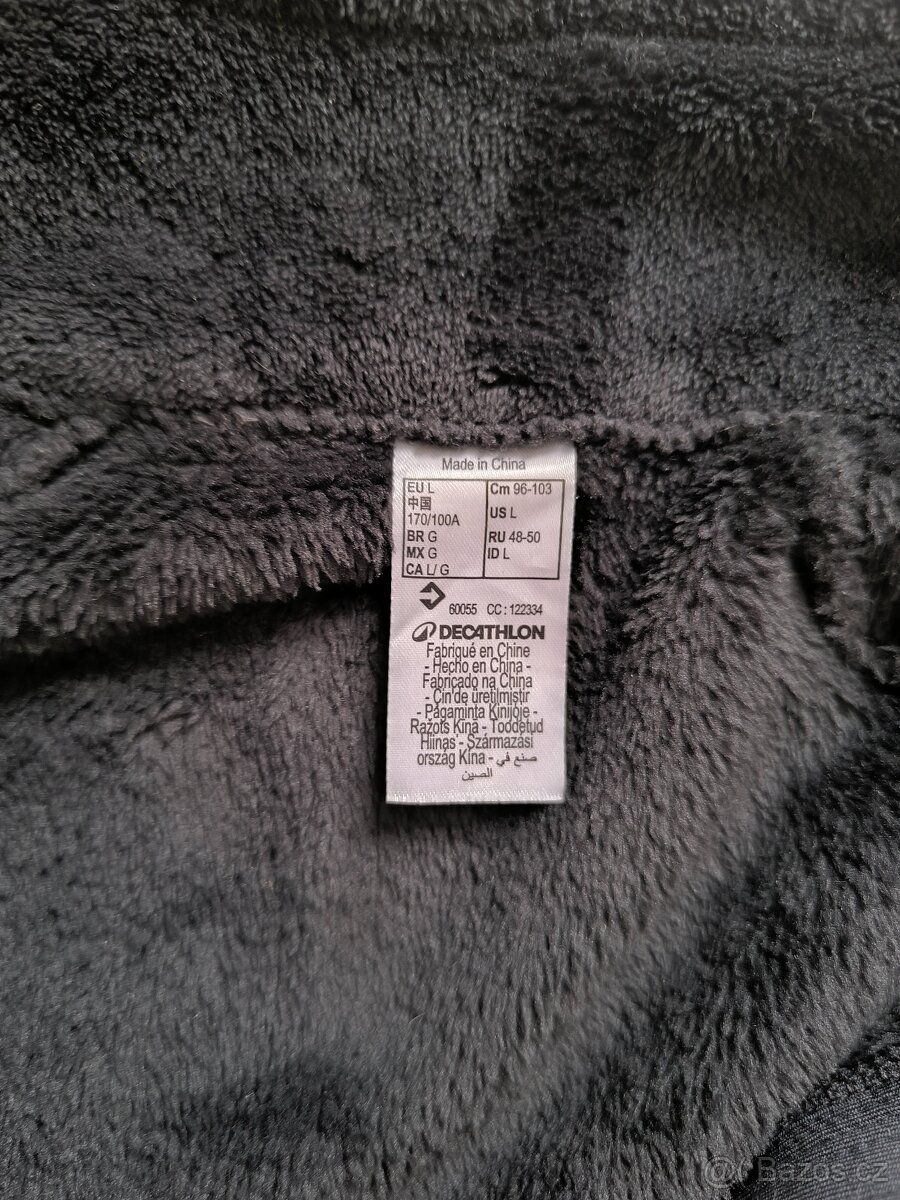 Dámská turistická hybridní fleecová mikina QUECHUA - L - 3