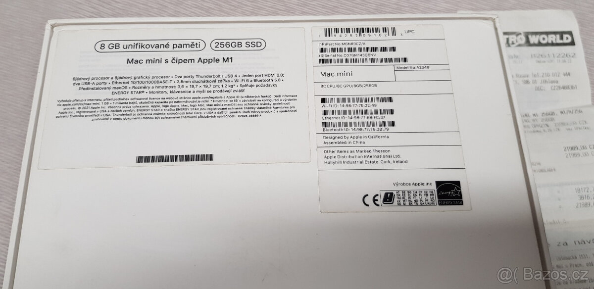 Apple Mac Mini A2348, proc. Apple M1, 8GB RAM, 256GB SSD - 3