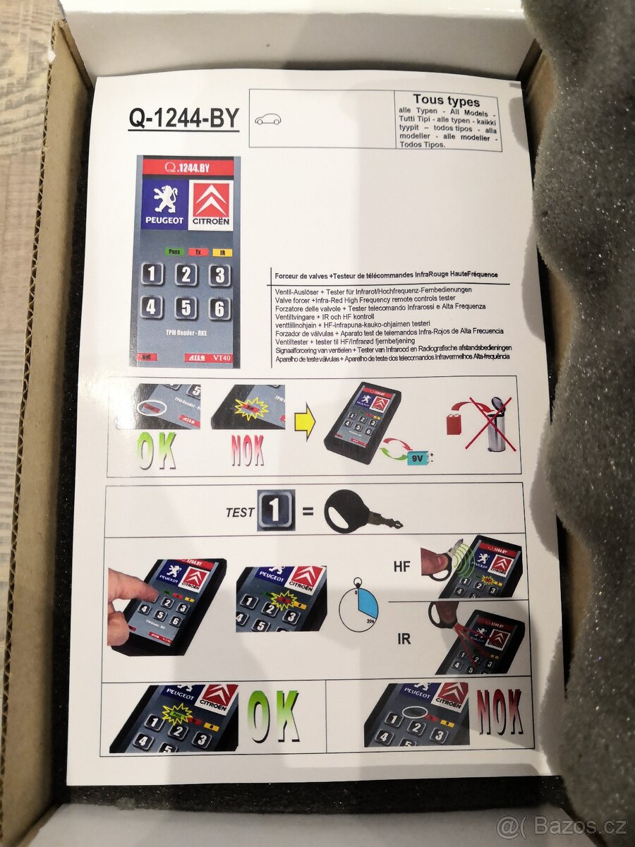 Tester dál. klíčků a TPMS senzorů - 3