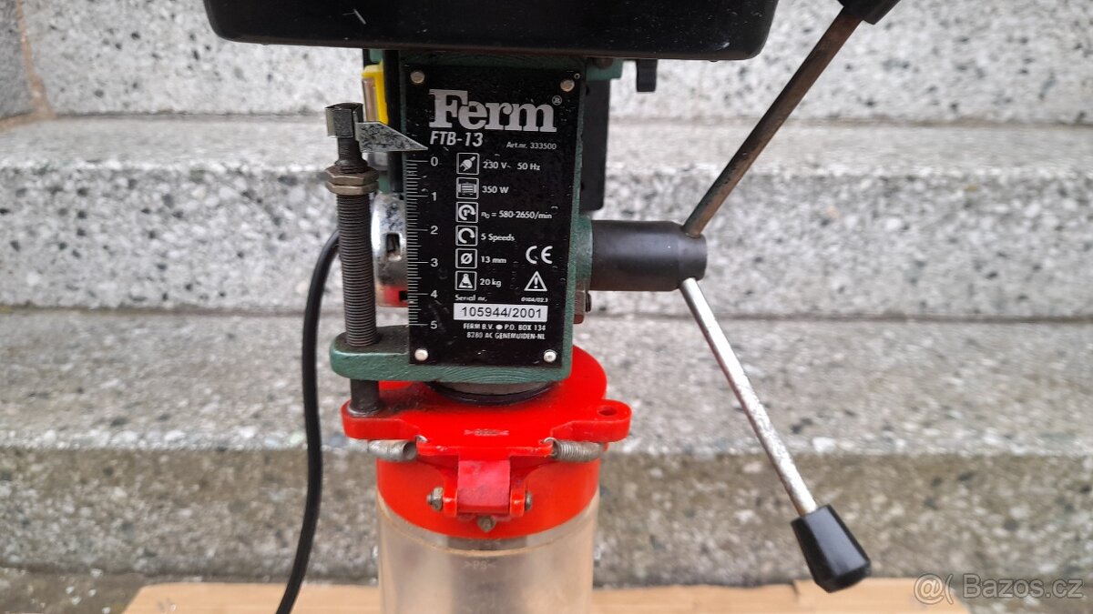 Stojanová vrtačka Ferm 350 W - 3