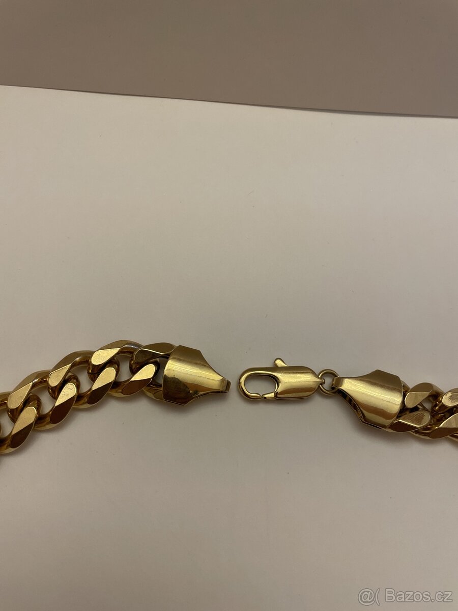 Pozlacený masivní řetěz - 3