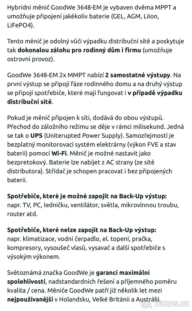 Sestava hybridní měnič + baterie - 3