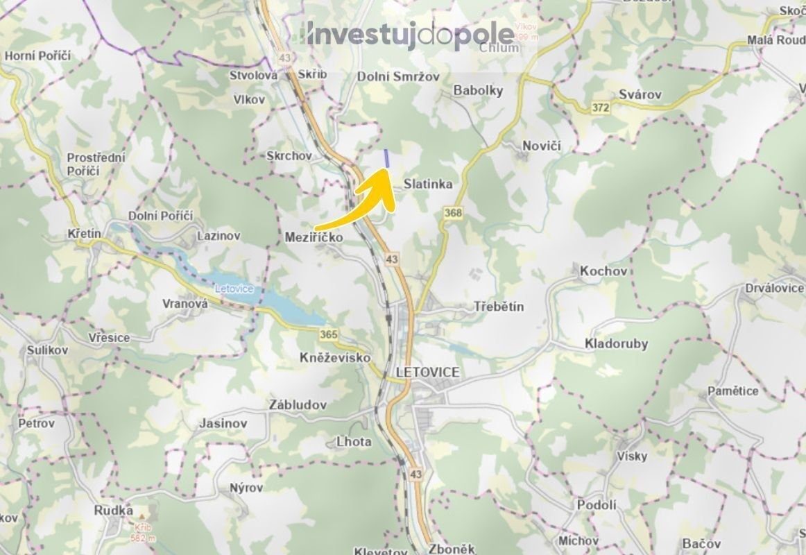 Prodej pole 10 240 m², Letovice - Slatinka - 3