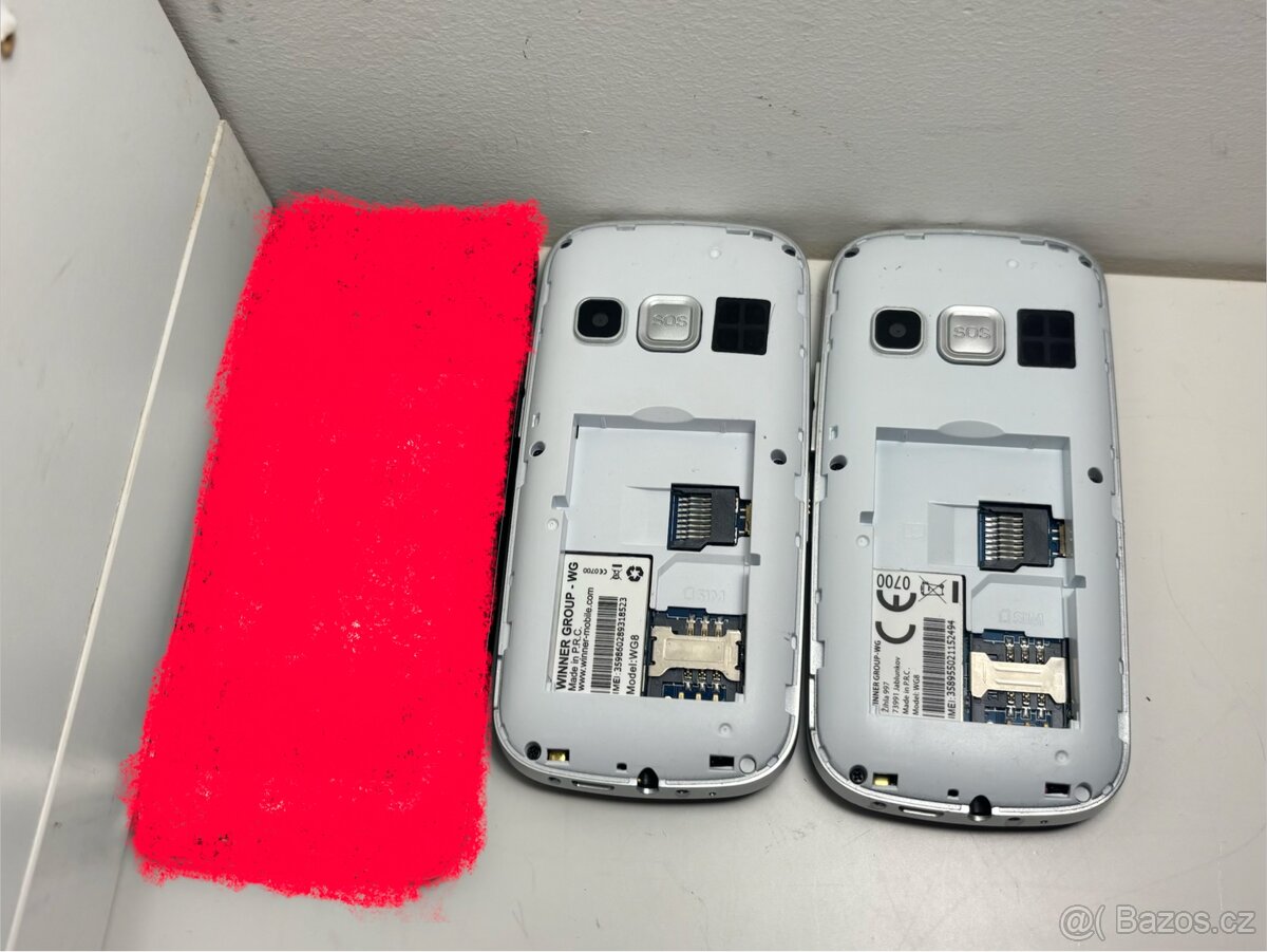 3x tlačítkový telefon Aligator, WG - 3