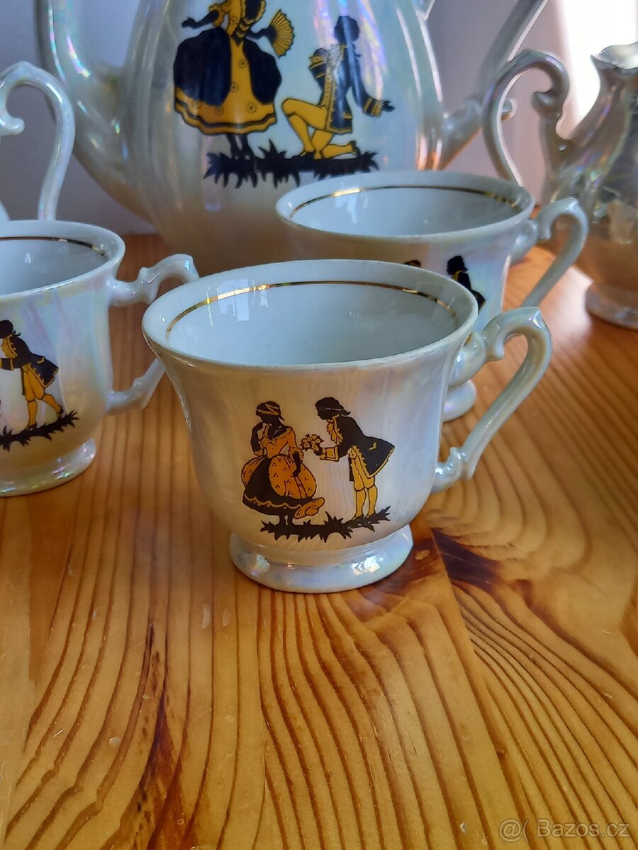 Perleťový porcelánový servis - 3