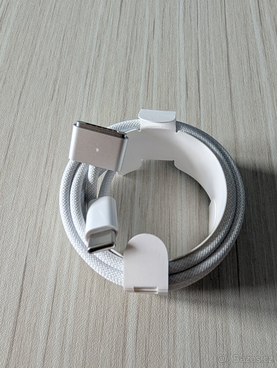 originál pple Magsafe 3 strieborný kábel (2m) pre Macbook - 3
