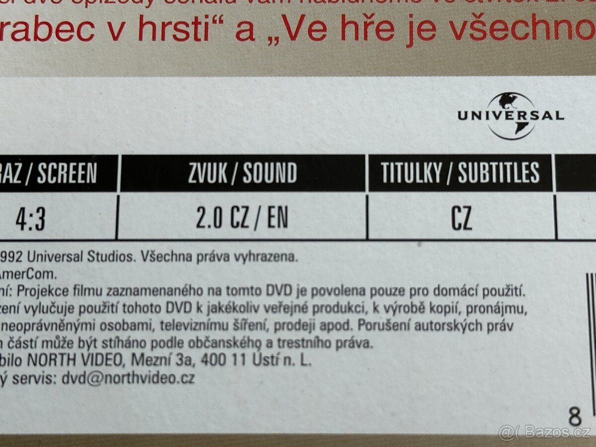 DVD Columbo - disk 30, díly 57/58 - CZ dabing i titulky - 3