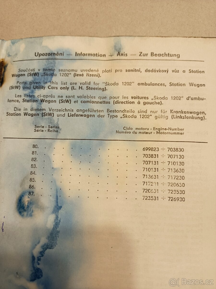 Škoda 1202-katalog náhr. dílů. - 3