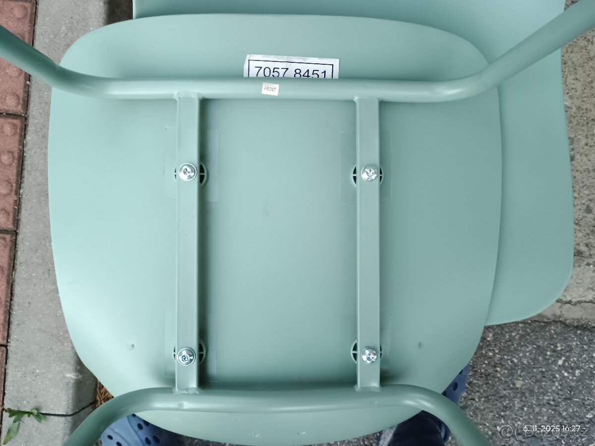 Židle zelené plastové Whitby - 3