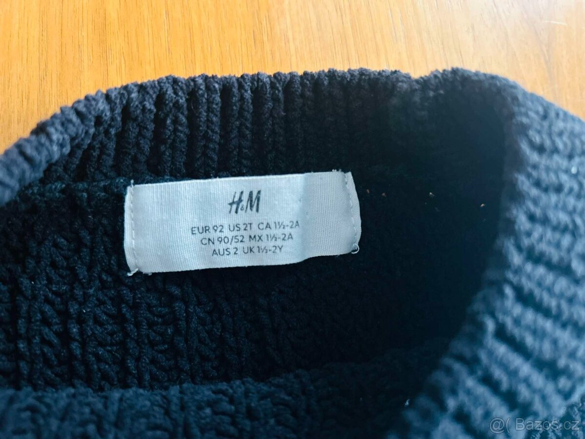 Teplý svetřík vel. 92 92–97 cm / 24–36 měsíců, H&M - 3