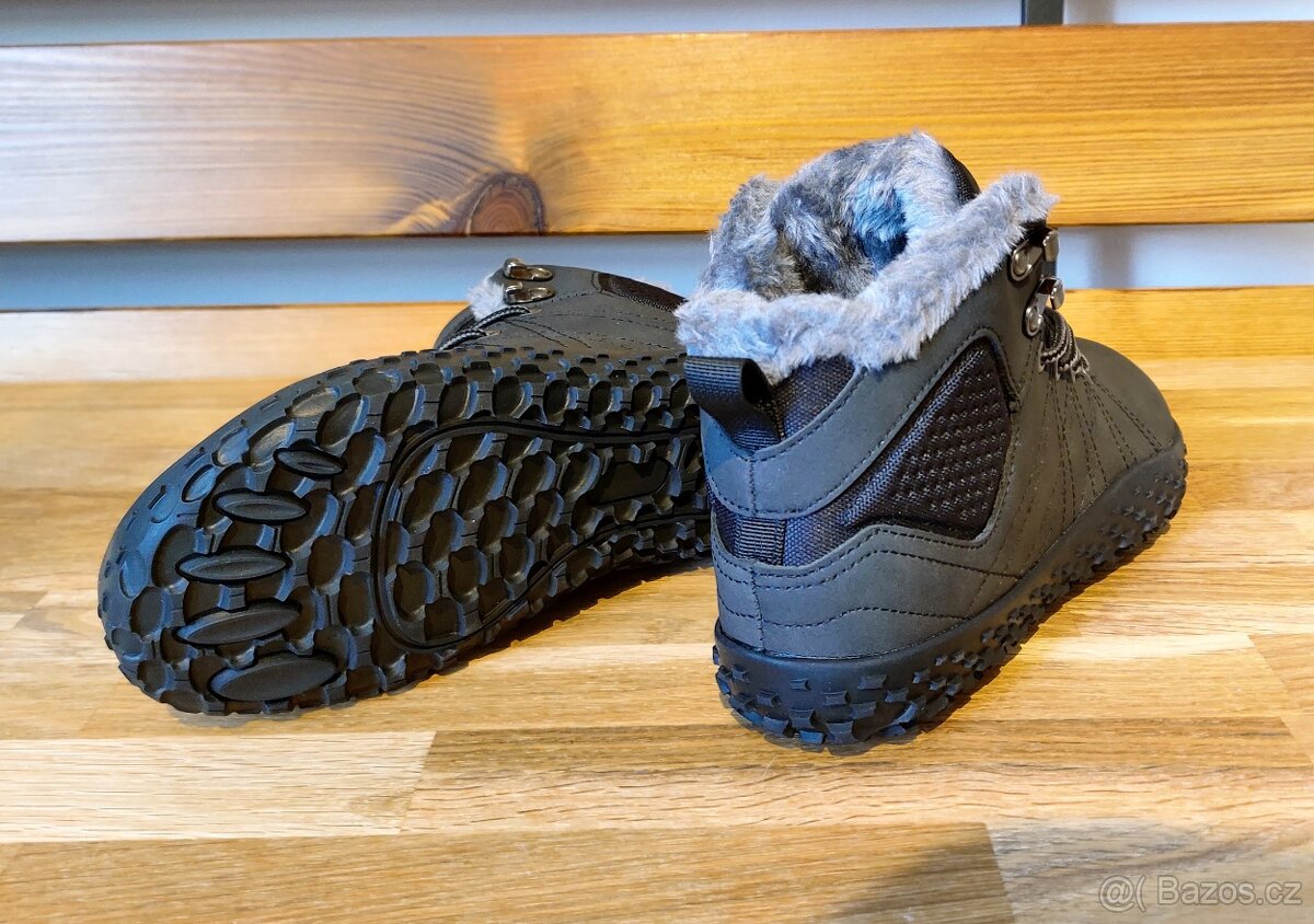 Zimní barefoot kotníkové boty - 3