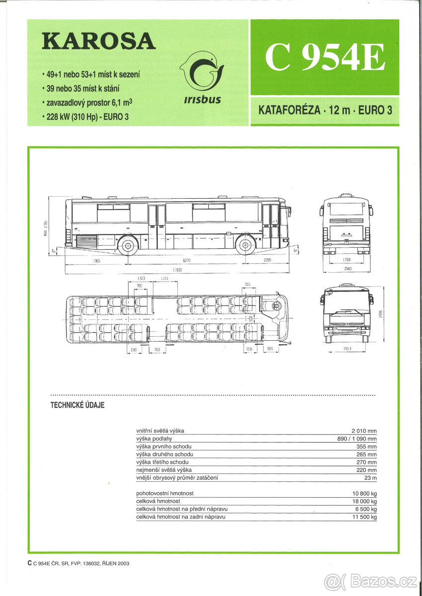 Prospekty - Autobusy Karosa 6 - 3