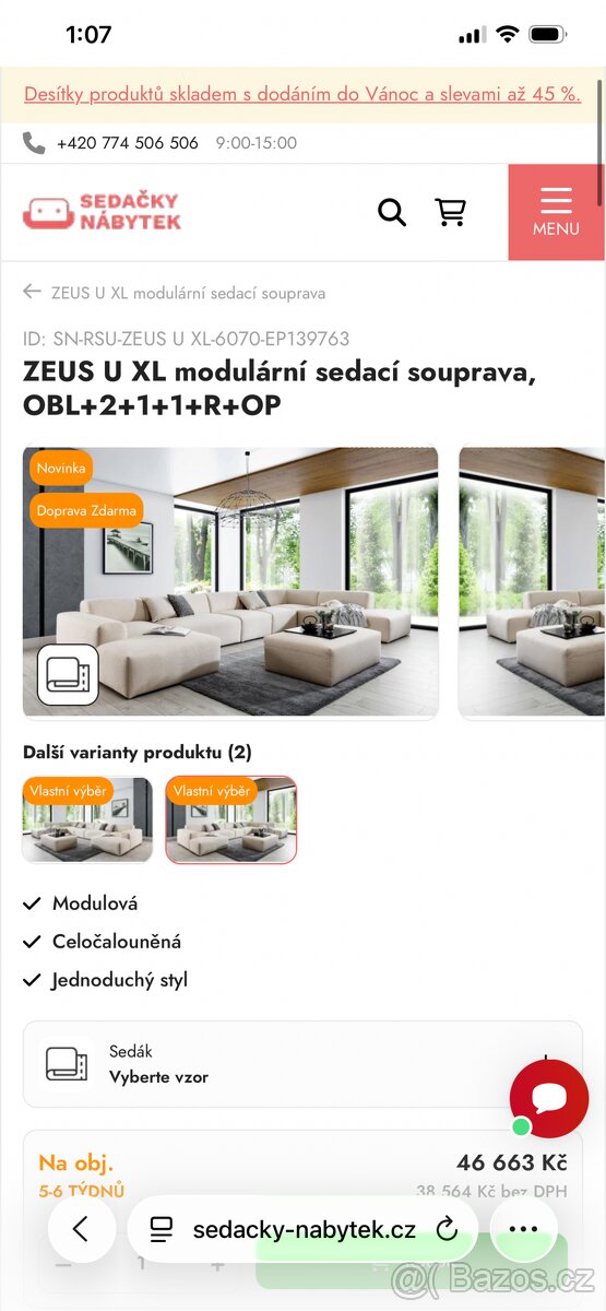 Luxusní sedací souprava - 3