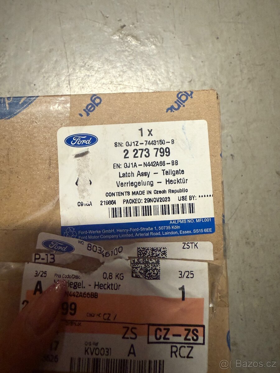 Zámek kufru Ford Kuga 2012-2020 - 3