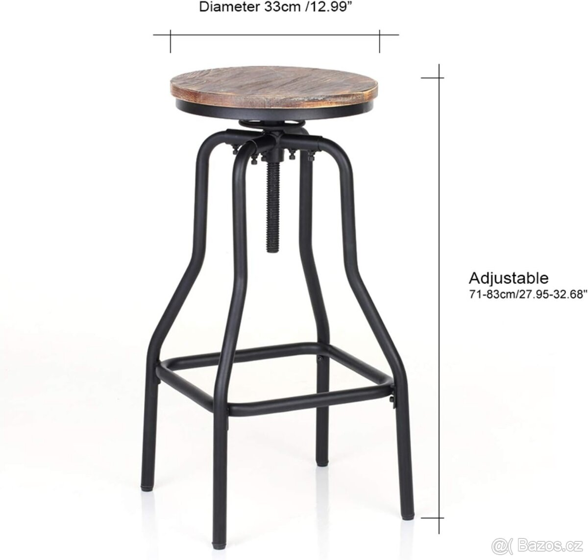 Kulatá barová židle - 3