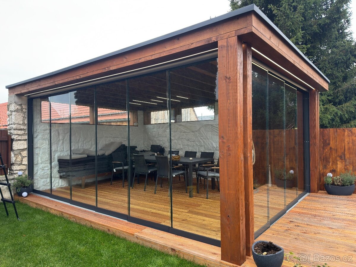 bezrámové posuvné zasklení - 3